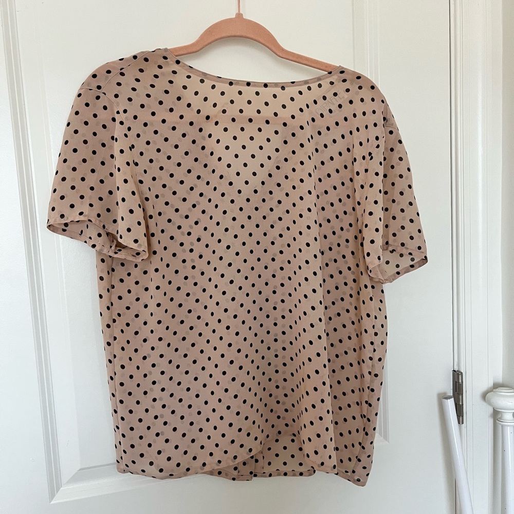 Giraffe Button Up Back Blouse